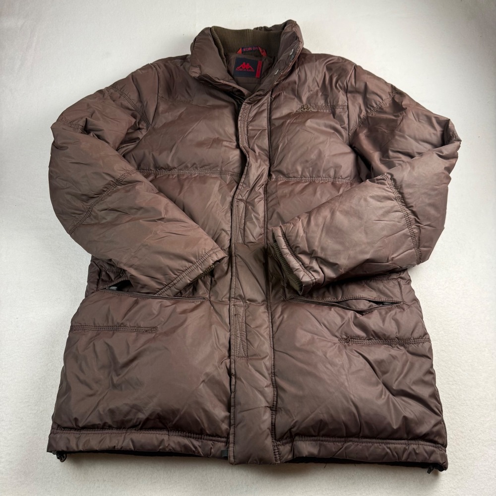 Robe Di Kappa Mens Down Puffer Parka Jacket Brown Medium Heavy‎ Winter Coat